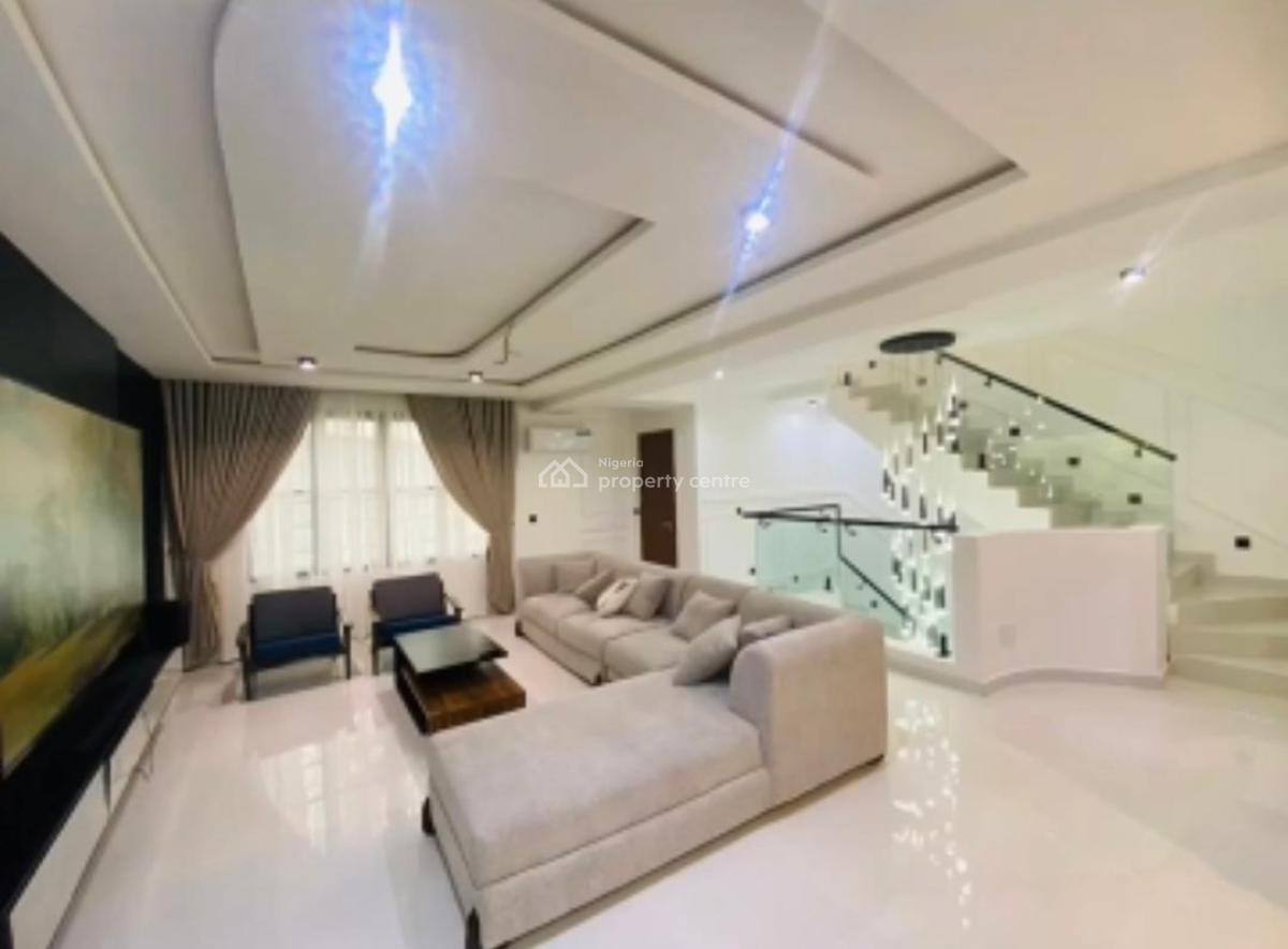 Luxury Partly Furnished and Serviced 4 Bedroom Townhouse with Bq, Lekki Phase 1, Lekki, Lagos, Terraced Duplex for Rent