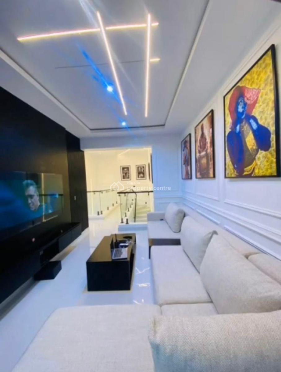 Luxury Partly Furnished and Serviced 4 Bedroom Townhouse with Bq, Lekki Phase 1, Lekki, Lagos, Terraced Duplex for Rent