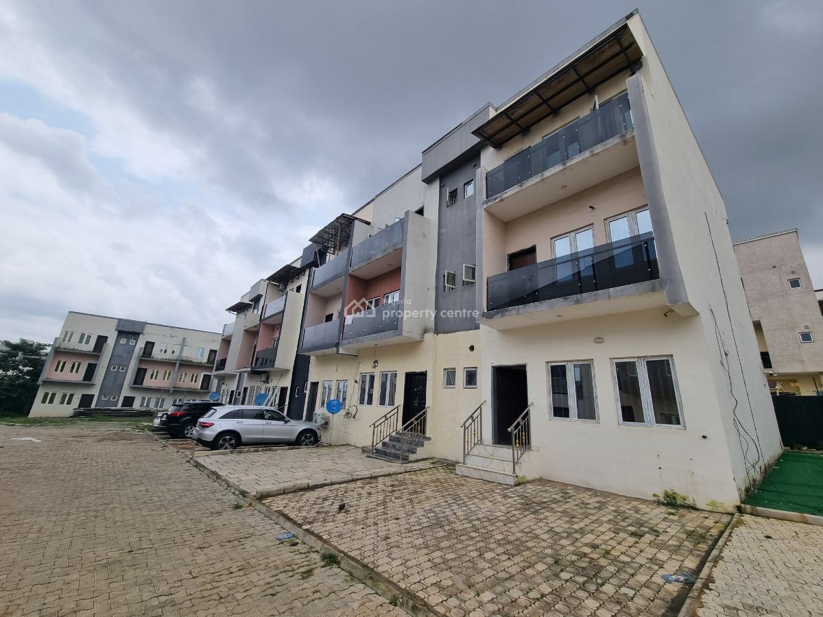 4 Bedroom Terrace Duplex No Bq, Jahi, Abuja, Terraced Duplex for Rent