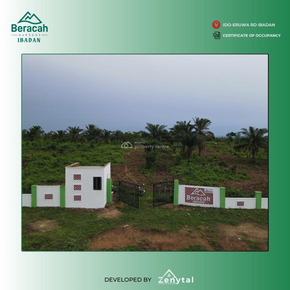 C of O Estate Land, Beracah Garden, Ido-eruwa Axis, Ibadan, Oyo, Residential Land for Sale