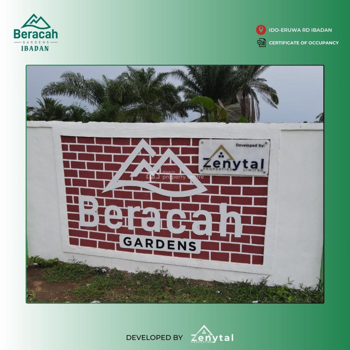 C of O Estate Land, Beracah Garden, Ido-eruwa Axis, Ibadan, Oyo, Residential Land for Sale