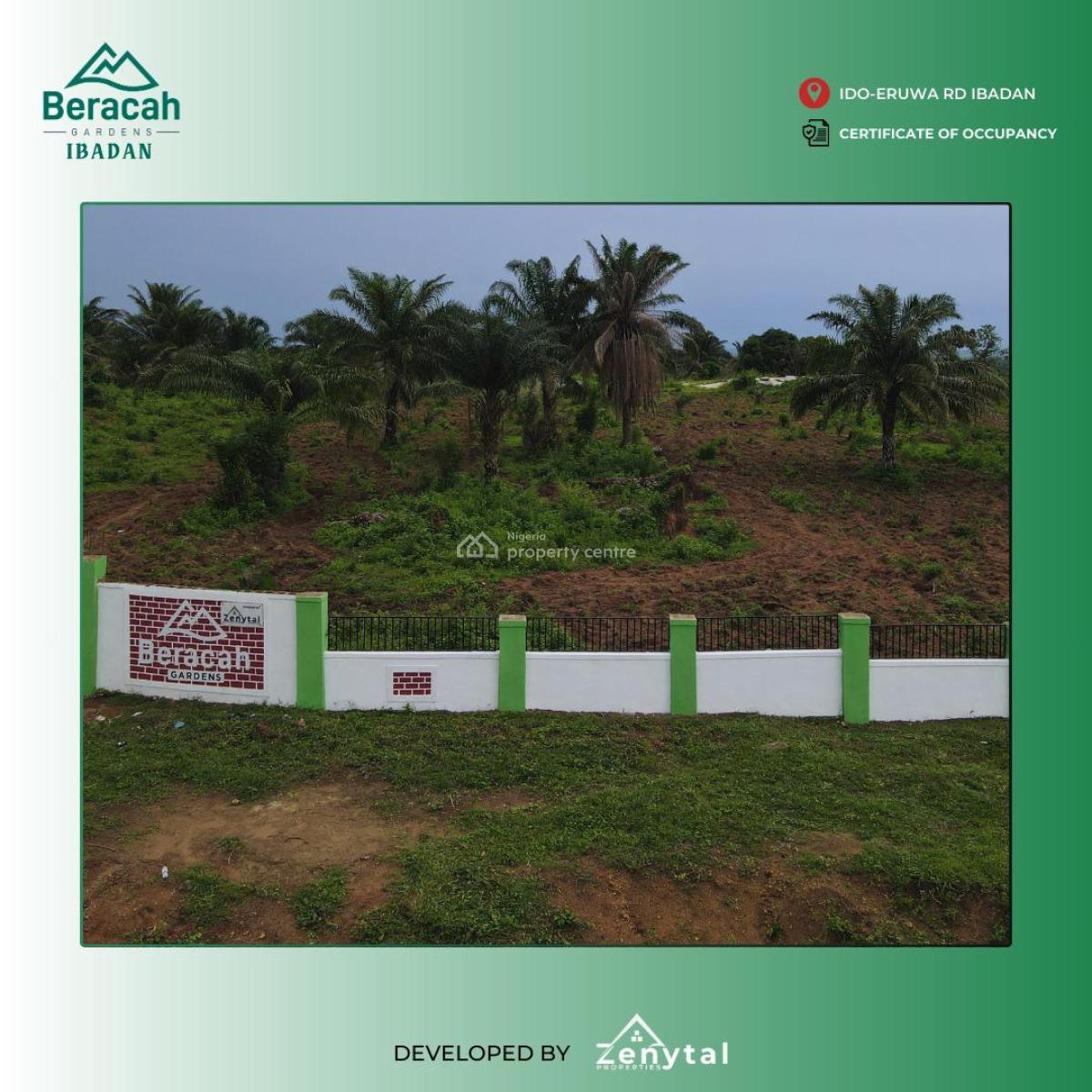 C of O Estate Land, Beracah Garden, Ido-eruwa Axis, Ibadan, Oyo, Residential Land for Sale