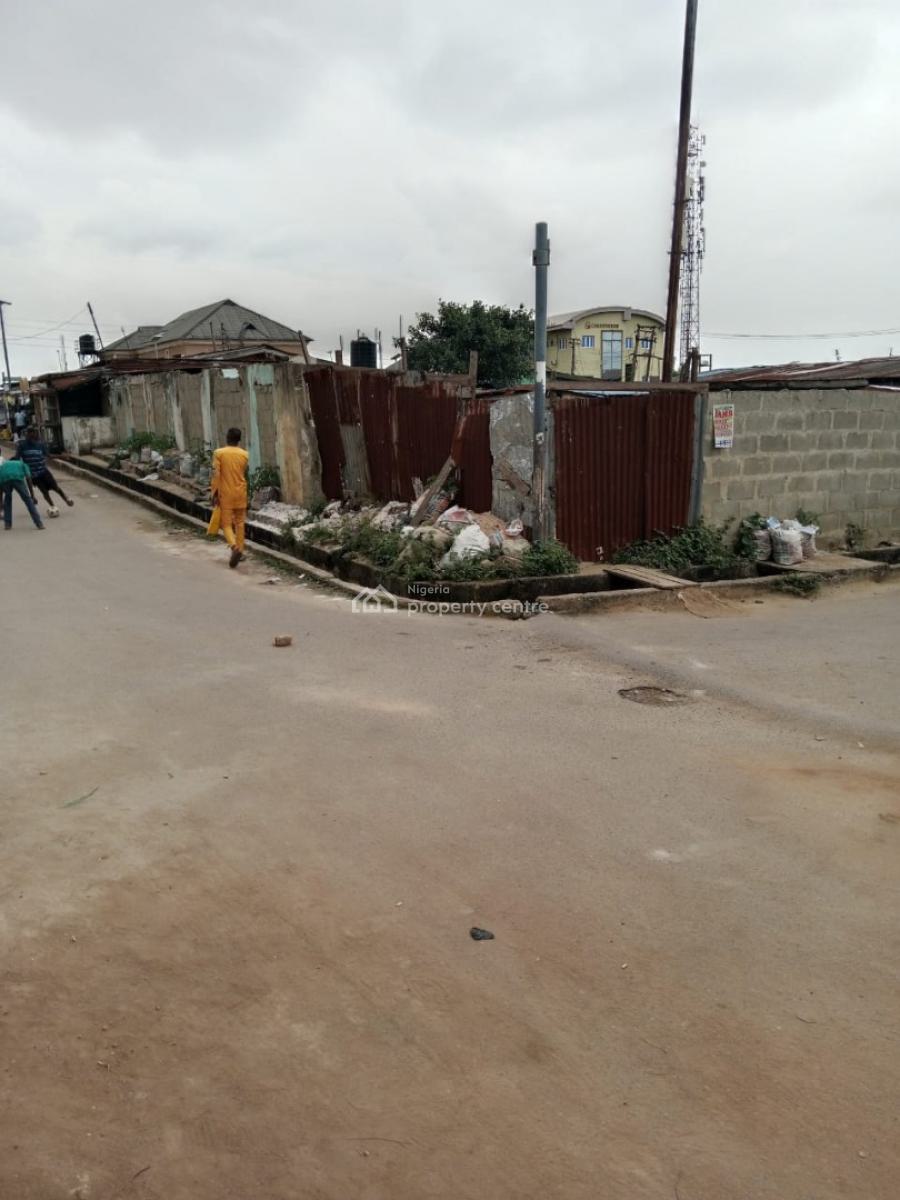 Full Plot of Land on a Corner Piece, Back of County Aguda, Ogba, Ikeja, Lagos, Residential Land for Sale