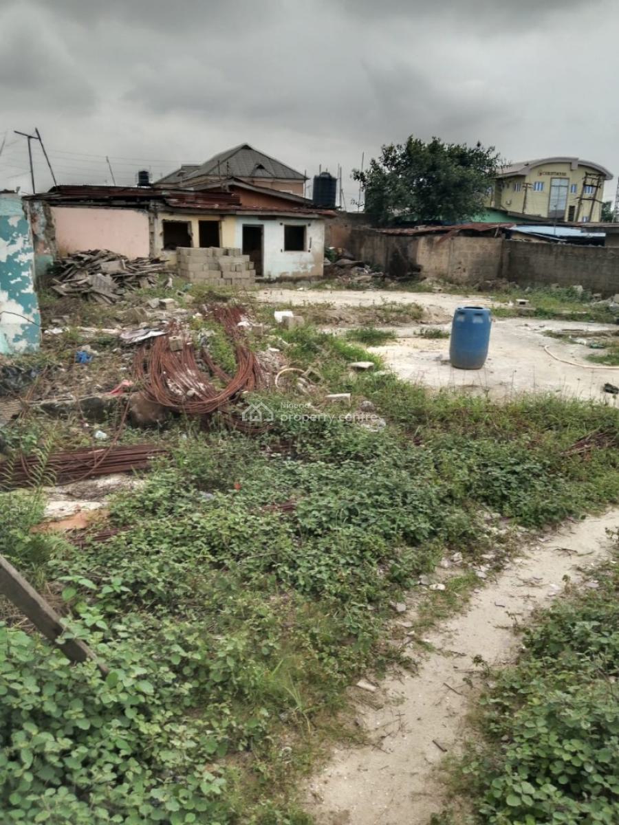 Full Plot of Land on a Corner Piece, Back of County Aguda, Ogba, Ikeja, Lagos, Residential Land for Sale