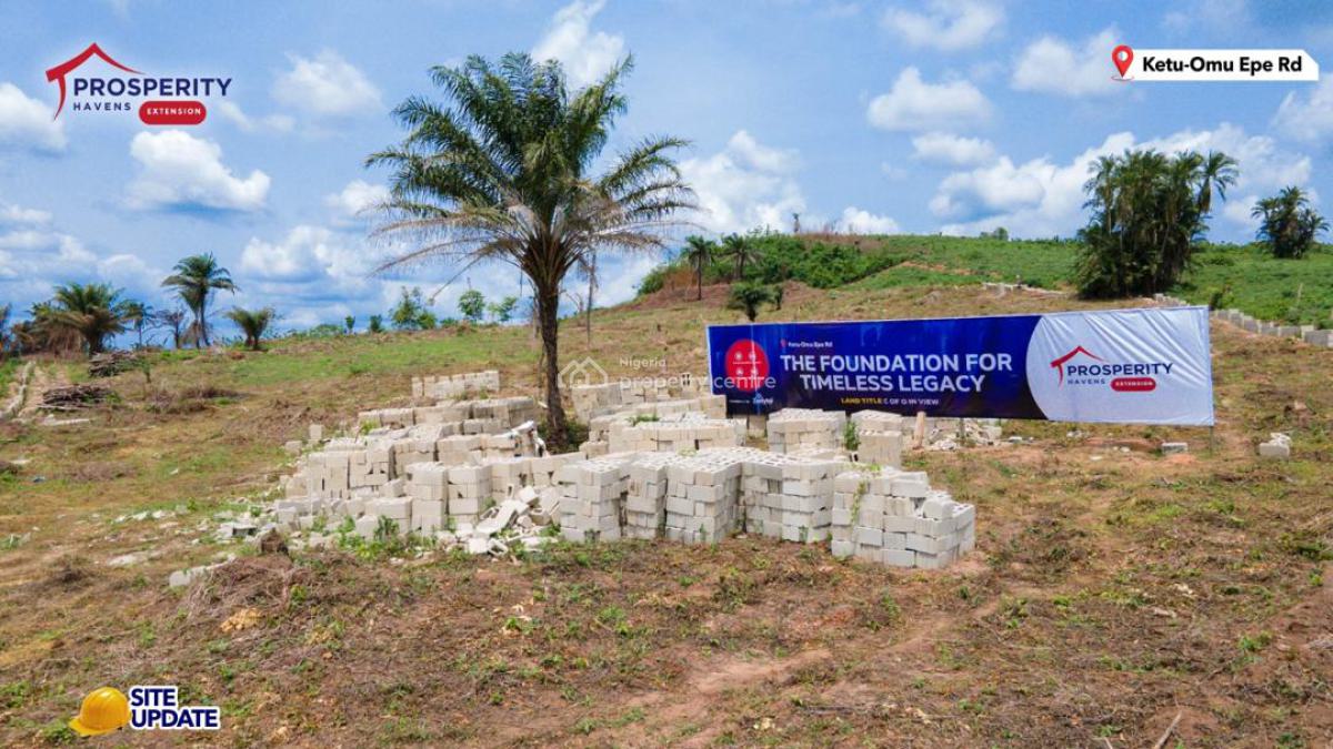C of O Estate Land Facing The Express, Prosperity Havens Extension Estate, Ketu-omu Epe Road, Epe, Lagos, Residential Land for Sale