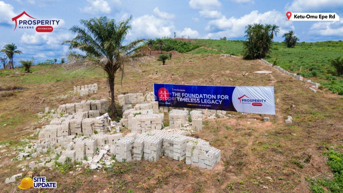 C of O Estate Land Facing The Express, Prosperity Havens Extension Estate, Ketu-omu Epe Road, Epe, Lagos, Residential Land for Sale