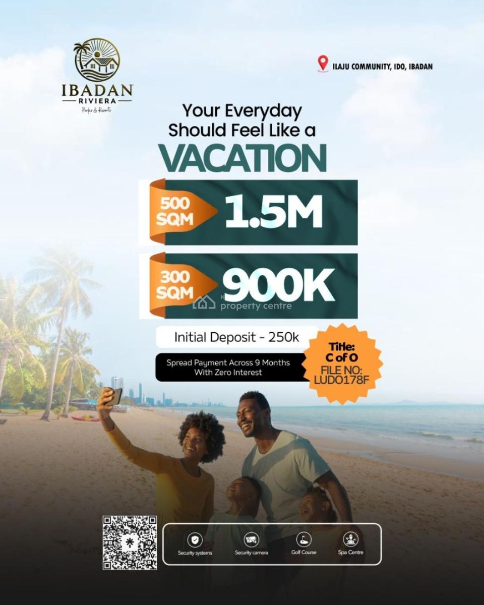 Luxury Estate Land, Ibadan Riviera Parks and Resort, Ilaju Community, Ido, Ibadan, Oyo, Residential Land for Sale