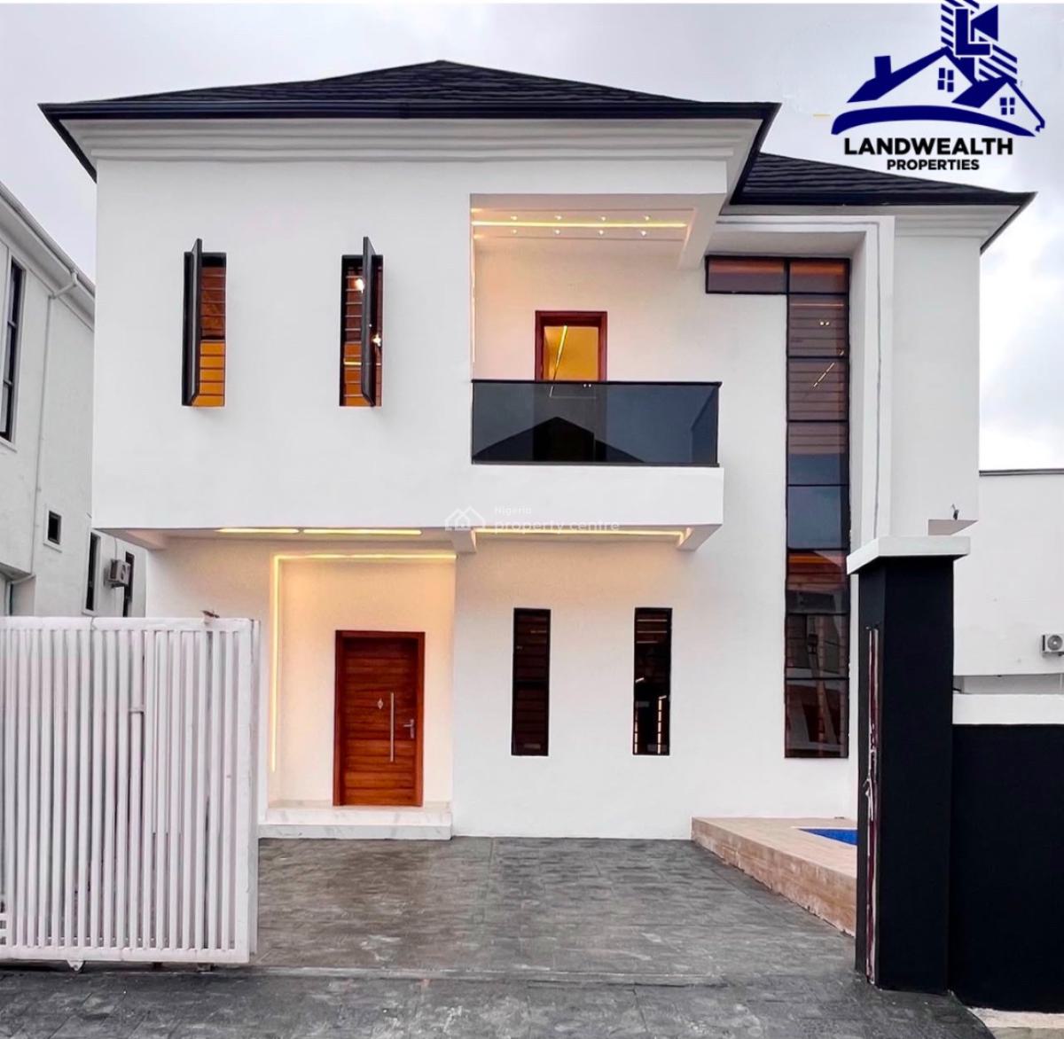 Luxury 5 Bedroom Fully Detached with Swimming-pool Duplex, Ajah, Lagos, Detached Duplex for Sale