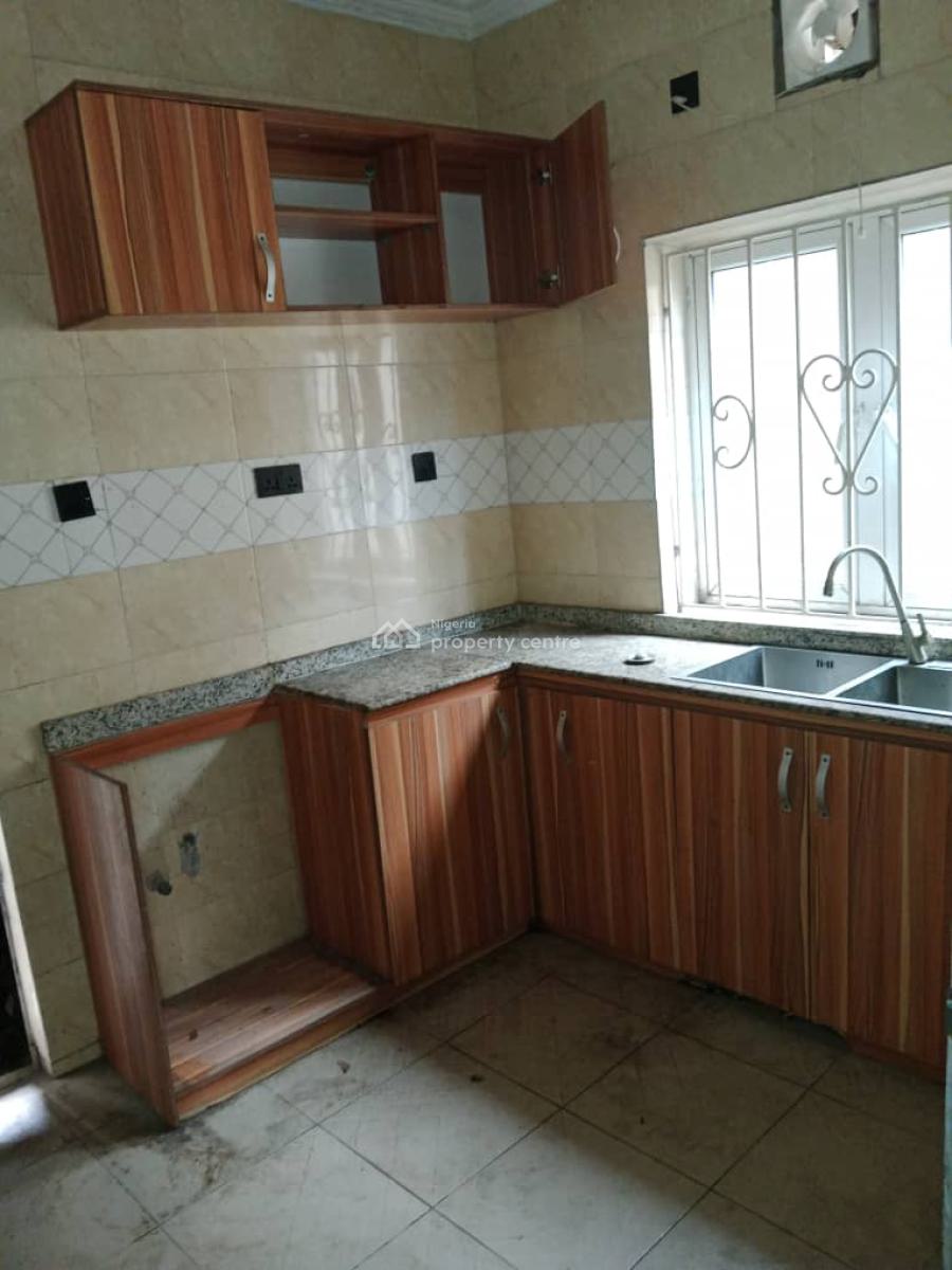 Relatively 3 Bedroom Flat Upstairs, Back of County, Ogba, Ikeja, Lagos, Flat / Apartment for Rent