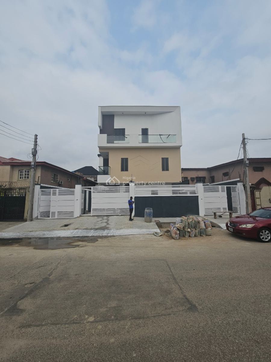 Exquisite 4 Bedroom Duplex with 2 Room Bq and Laundry Room, Ogba, Ikeja, Lagos, Semi-detached Duplex for Sale