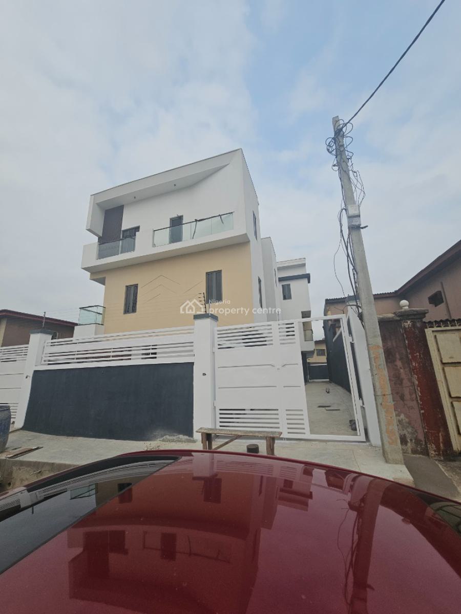 Exquisite 4 Bedroom Duplex with 2 Room Bq and Laundry Room, Ogba, Ikeja, Lagos, Semi-detached Duplex for Sale