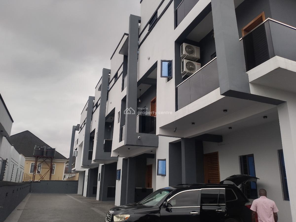 Newly Built and Massively Structured 4 Bedroom Terrace Duplex with Bq, Opebi, Ikeja, Lagos, Terraced Duplex for Rent