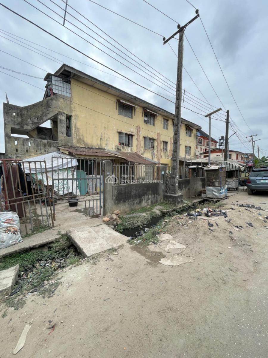 Corner Piece Two Storey Building in a Perfect Neighborhood, Off Olufemi Street, Surulere, Lagos, Land for Sale