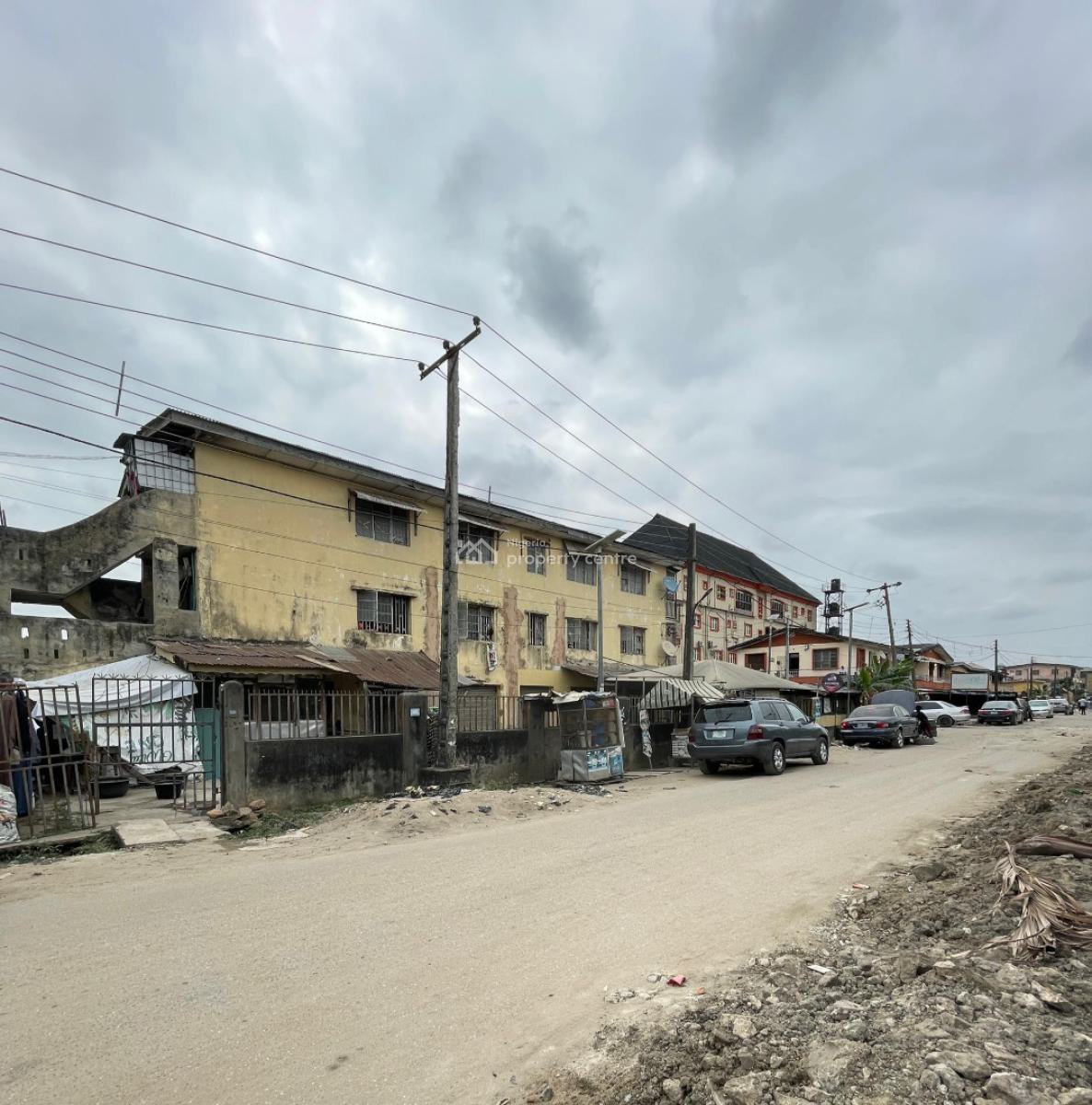 Cornerpiece Two Storey Building in a Perfect Neighborhood, Olufemi Street, Surulere, Lagos, Block of Flats for Sale