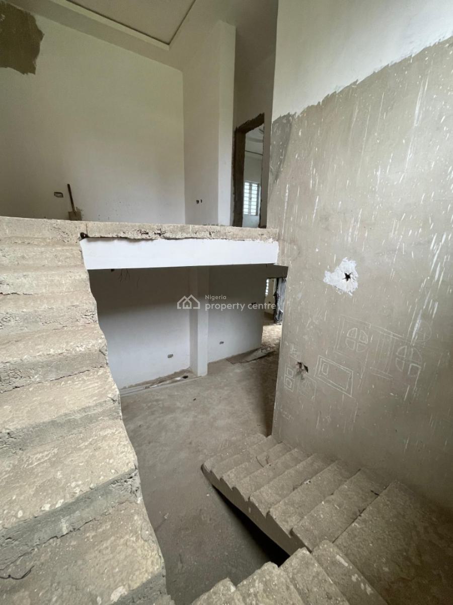 Spacious 5 Bedrooms Carcass Duplex (60% Completed) in a Prime Estate, Lekron Estate, Bodija, Ibadan, Oyo, Detached Duplex for Sale