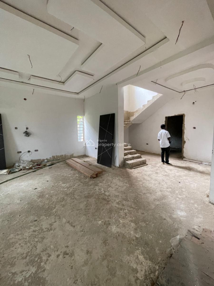 Spacious 5 Bedrooms Carcass Duplex (60% Completed) in a Prime Estate, Lekron Estate, Bodija, Ibadan, Oyo, Detached Duplex for Sale