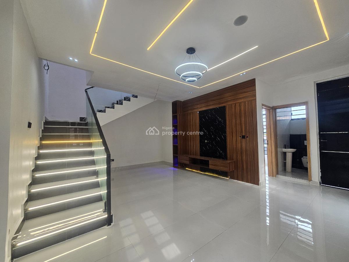 Newly Built 4 Bedrooms Semi-detached House with Bq, Inside an Estate, Sangotedo, Ajah, Lagos, Semi-detached Duplex for Sale