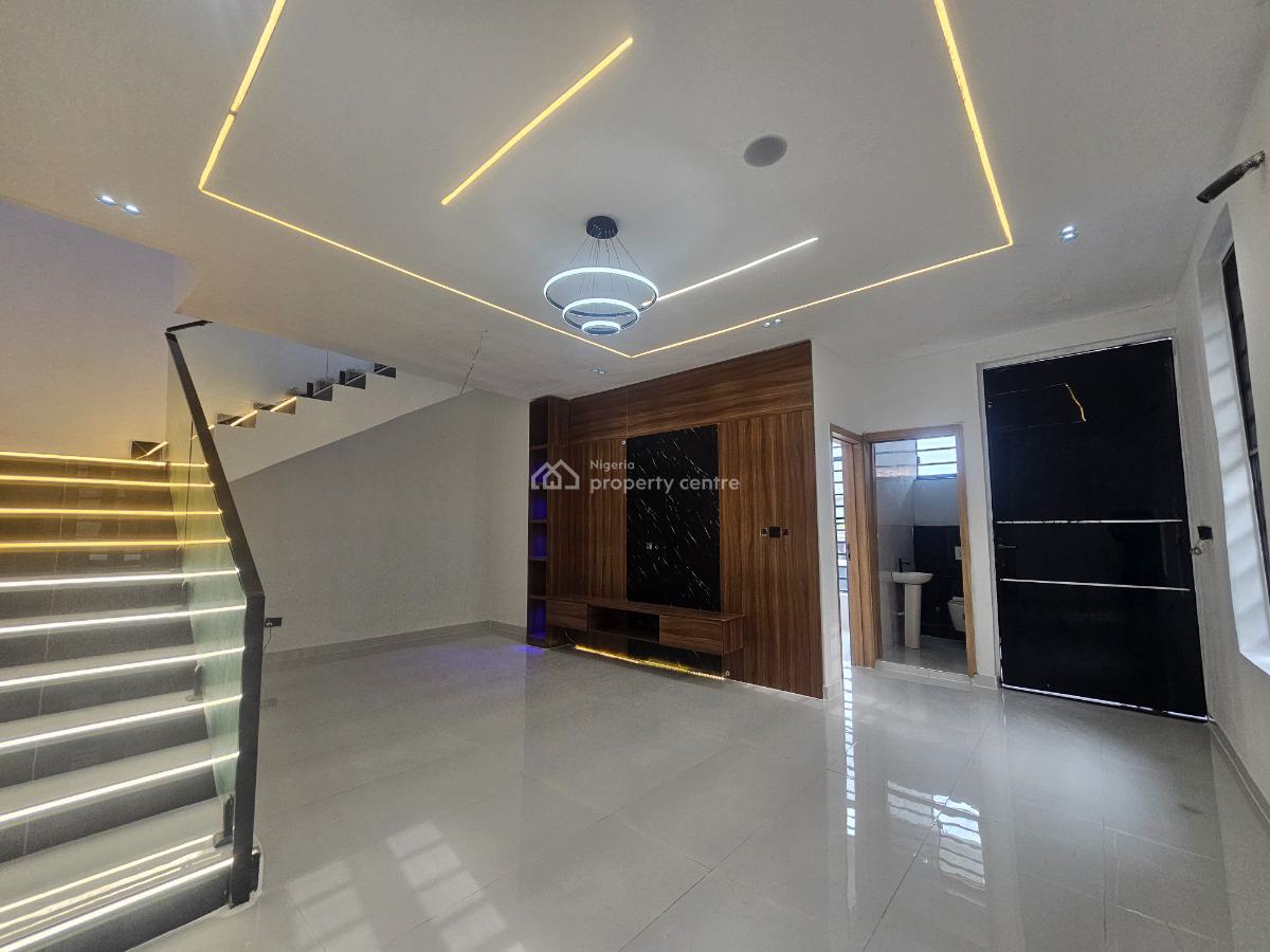 Newly Built 4 Bedrooms Semi-detached House with Bq, Inside an Estate, Sangotedo, Ajah, Lagos, Semi-detached Duplex for Sale