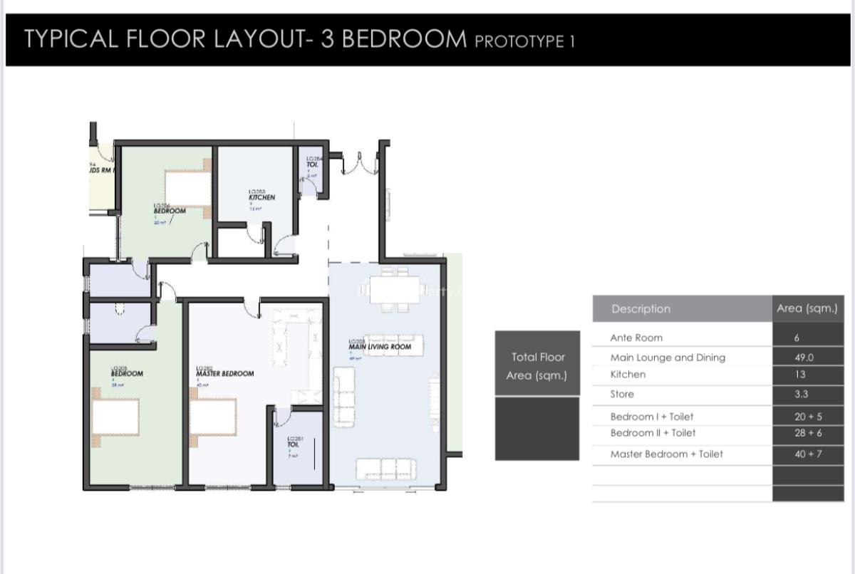 Offplan 3 Bedroom Apartment with Bq, Banana Island, Ikoyi, Lagos, Flat / Apartment for Sale