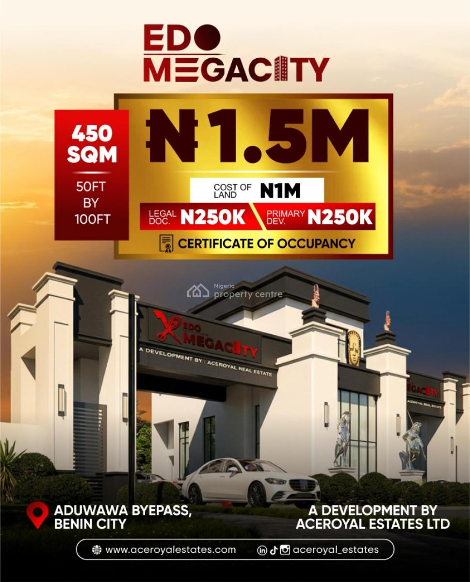Government Allocated and C of O Land, Edo Megacity,igue Uwangue Community Off Aduwawa, By Bypass, Benin, Oredo, Edo, Residential Land for Sale