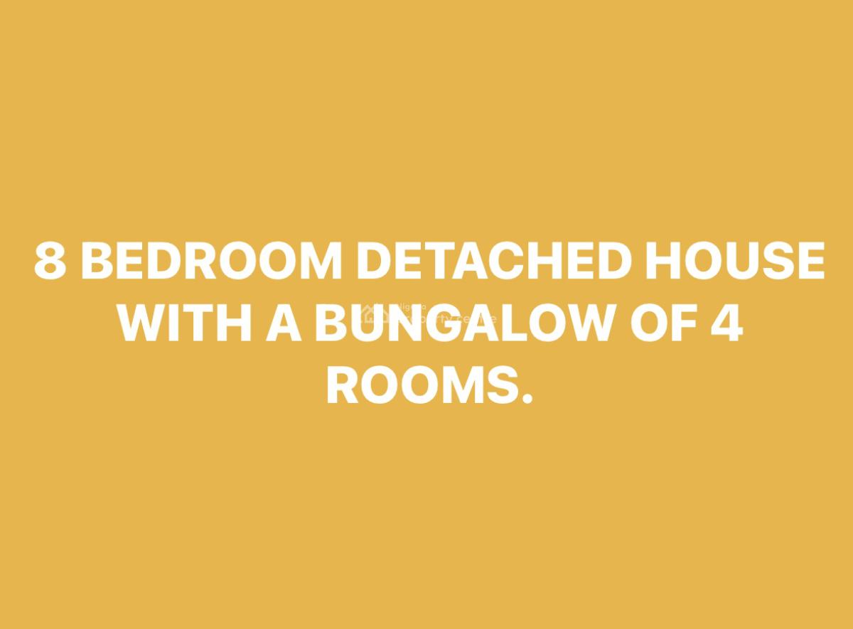 Fully Detached 8 Bedroom House with Bungalow of 4 Rooms, Awuse Estate, Opebi, Ikeja, Lagos, Detached Duplex for Rent