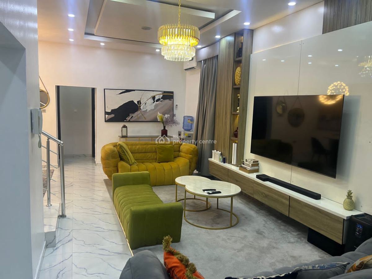 Exquisitly Furnished 3bedroom with Bq Mikano Gen Snooker Security Hous, Ologolo, Lekki, Lagos, Semi-detached Duplex for Rent