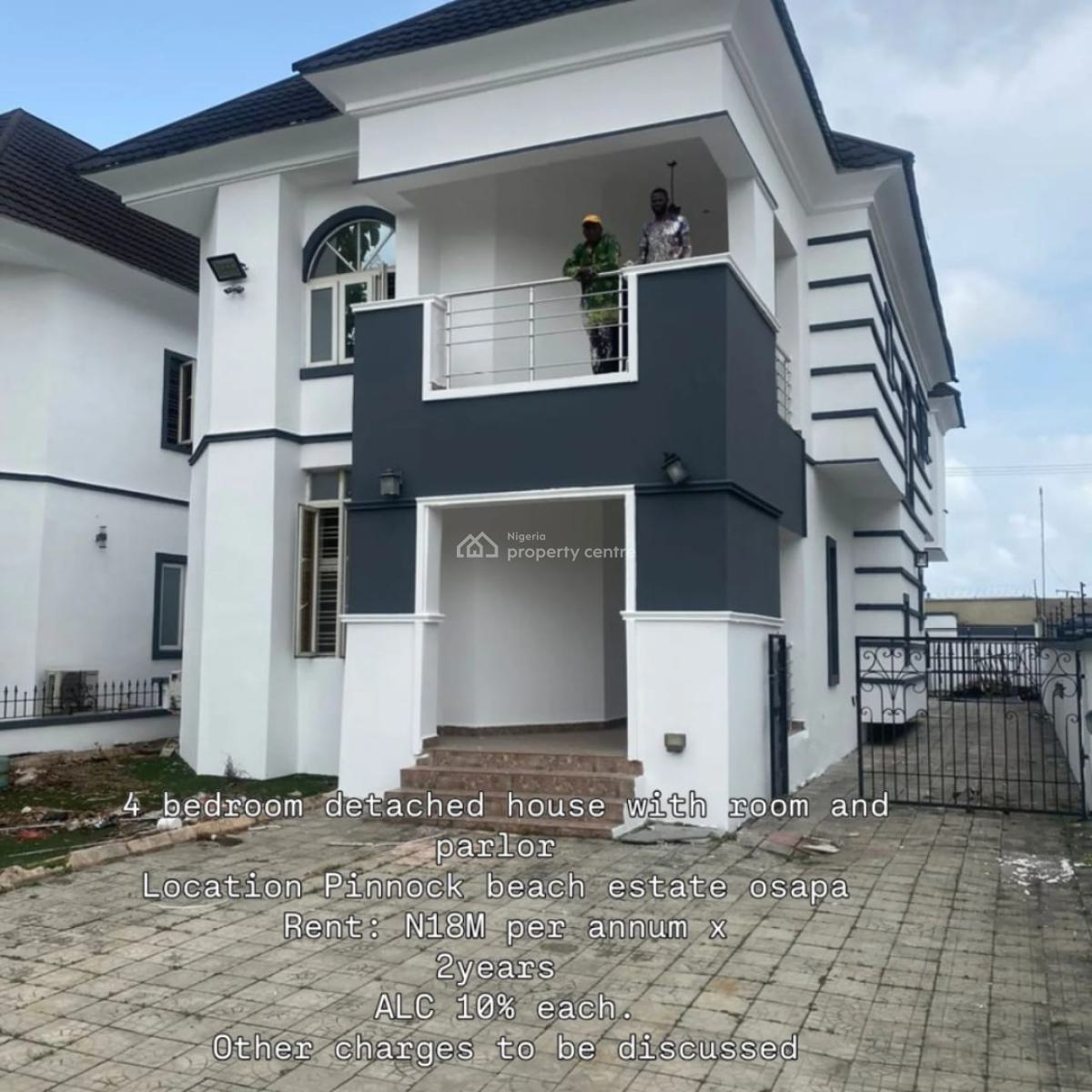 Luxury 4 Bedroom Semi-detached Duplex Pinockbeach Estate Osapa Lekki L, Pinockbeach Estate Osapa Lekki Lagos, Osapa, Lekki, Lagos, Semi-detached Duplex for Rent