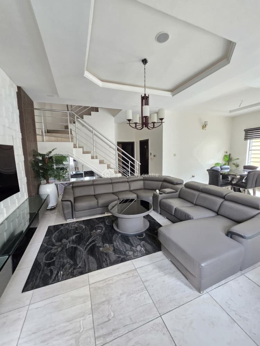 Luxurious Furnishing 5 Bedroom Duplex Fully Detached with Bq, Conversation Area Second Toll Gate, Lekki, Lagos, Detached Duplex for Sale