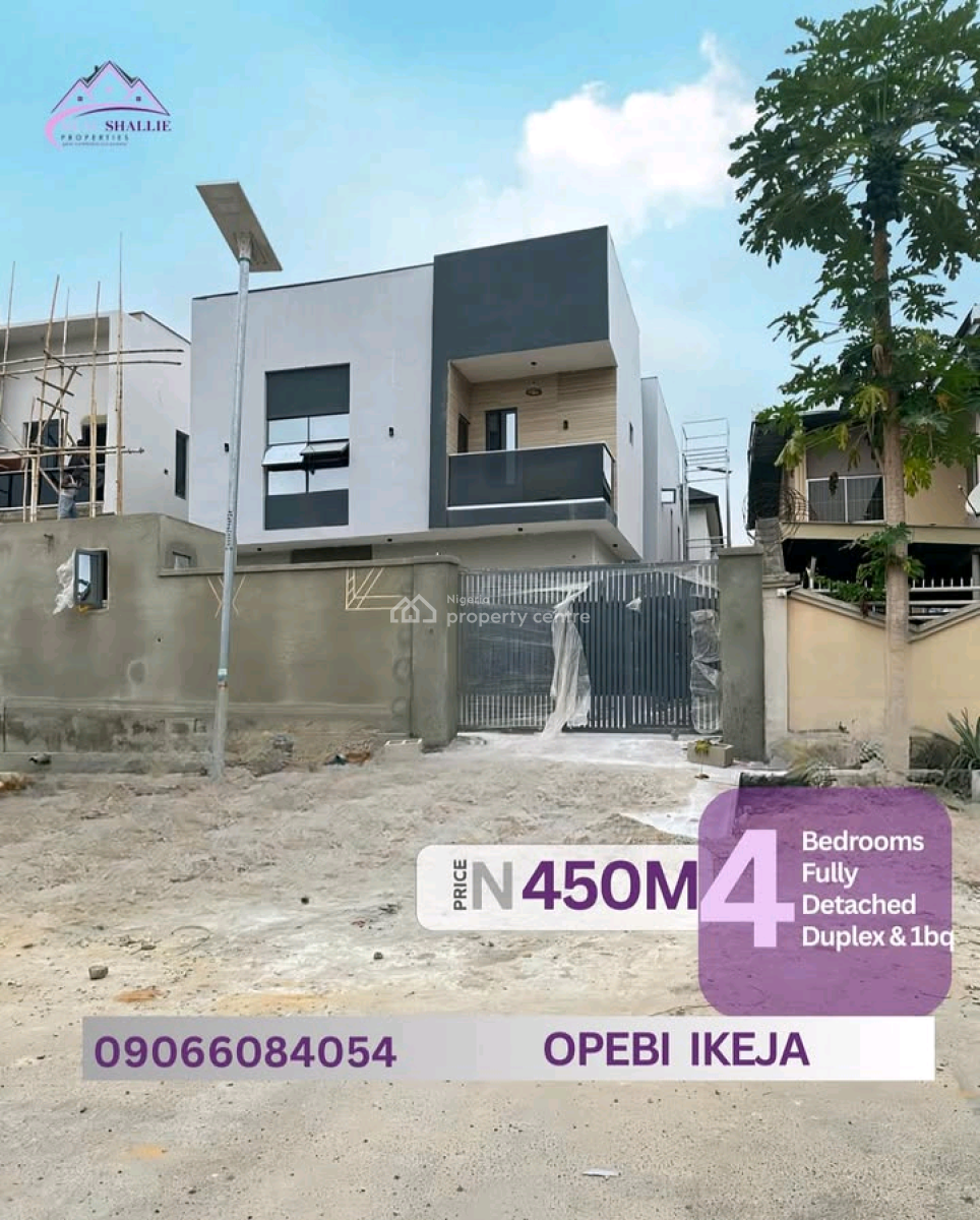 4 Bedrooms Fully Detached Duplex & a Bq  Location : Opebi Ikeja  Pri, Opebi, Ikeja, Lagos, House for Sale