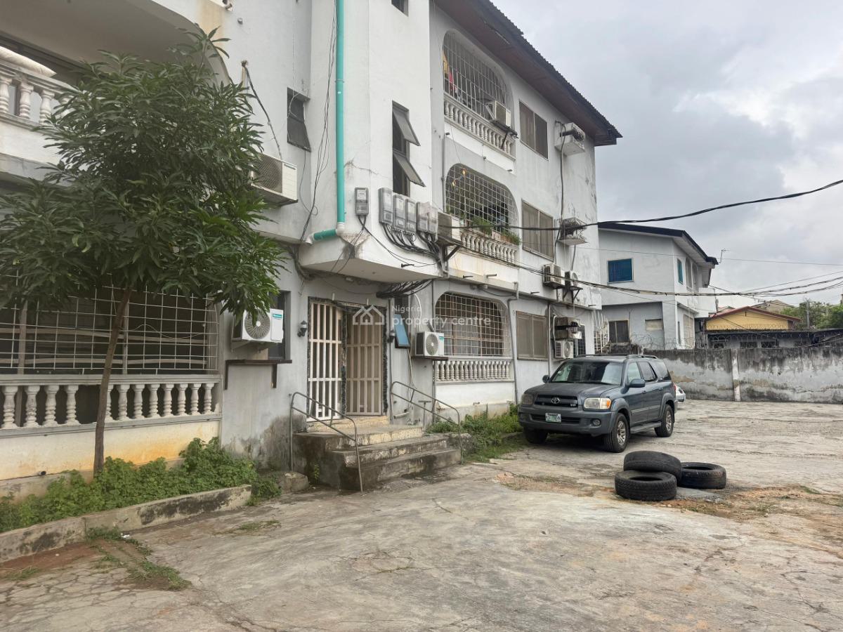 a Land with a Block of Flat, Secured Estate, Maryland, Lagos, Residential Land for Sale