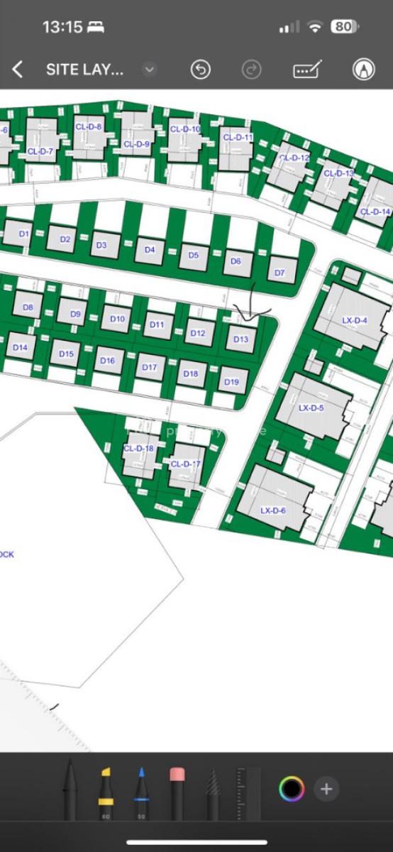 Estate Plot 500 Sqm for 5 Bedrooms Duplex with Bq and a Security House, Katampe Main By Aso, Katampe, Abuja, Land for Sale