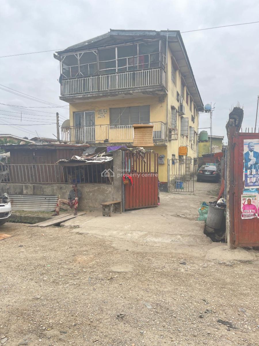 Cornerpiece Two Storey Building in a Perfect Neighborhood, Off Olufemi, Surulere, Lagos, Mixed-use Land for Sale