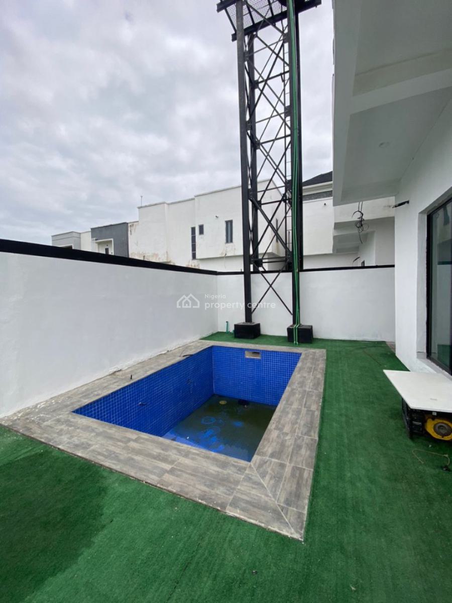 4 Bedroom Fully Detached Duplex with Be, Swimming Pool, Study Room, Chevron Alternative, Lekki, Lagos, Detached Duplex for Sale