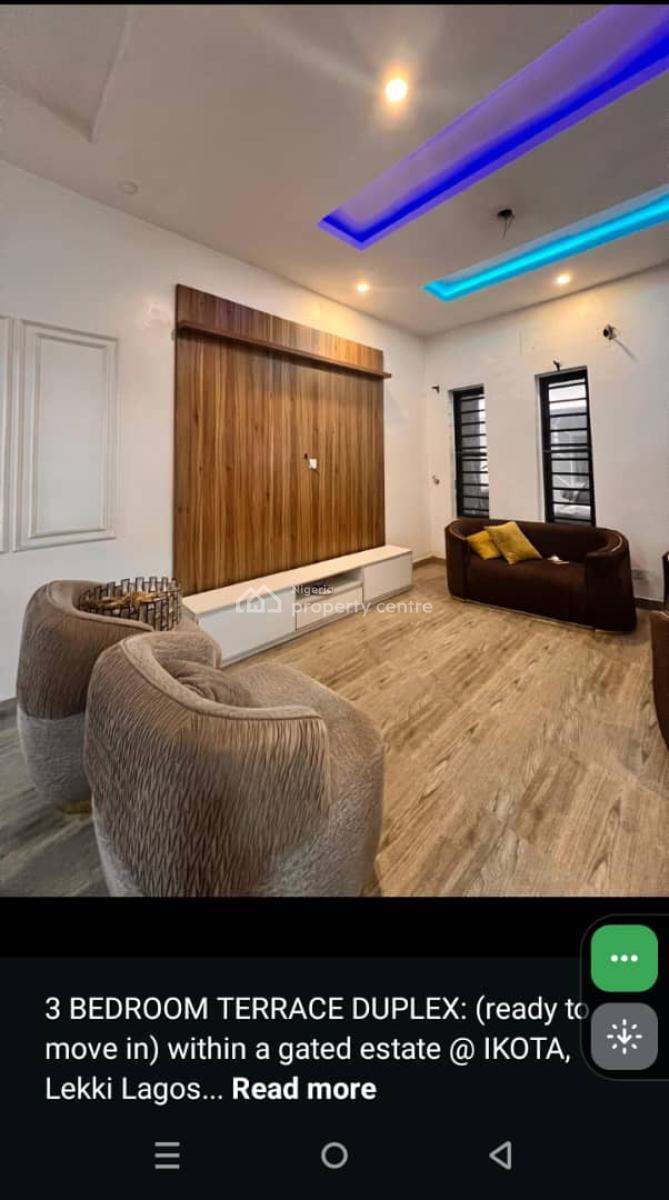 3 Bedroom Terrace Duplex, Ikota Villa Estate, Ikota, Lekki, Lagos, Terraced Duplex for Sale