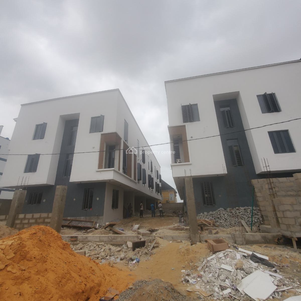 Lovely 4 Bedroom Terrace Duplex W/ Bq & 2 Kitchens in a Secured Estate, Comes with a Wet & Dry Kitchen at, Ikate, Lekki, Lagos, Terraced Duplex for Sale