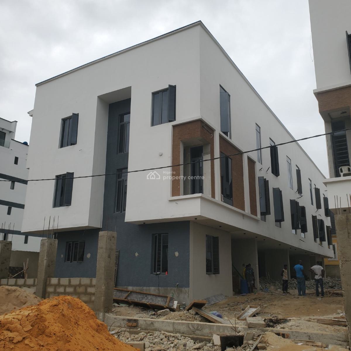 Lovely 4 Bedroom Terrace Duplex W/ Bq & 2 Kitchens in a Secured Estate, Comes with a Wet & Dry Kitchen at, Ikate, Lekki, Lagos, Terraced Duplex for Sale