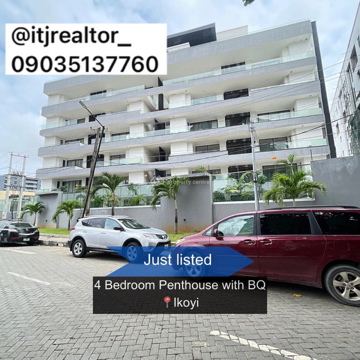 Stunning 4 Bedroom Penthouse with Swimming Pool and Bq, Ikoyi, Ikoyi, Lagos, Detached Duplex for Sale