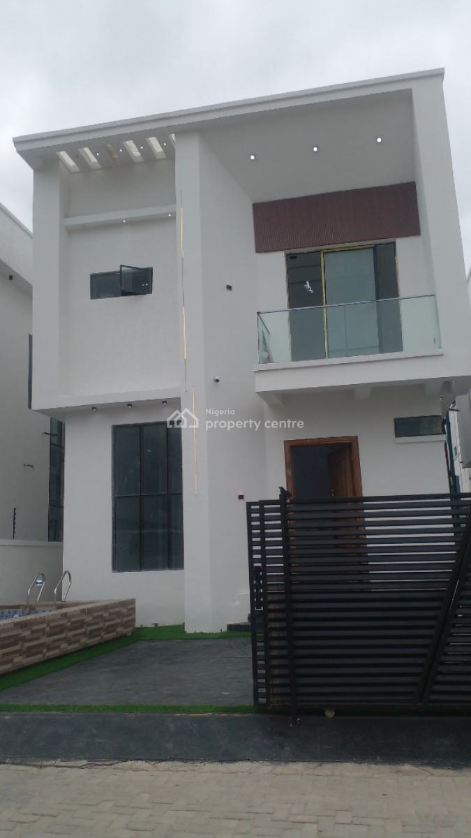 4 Bedroom Fully Detached Duplex with a Bq and Swimming Pool, Chevron Alternative, Lekki, Lagos, Detached Duplex for Sale