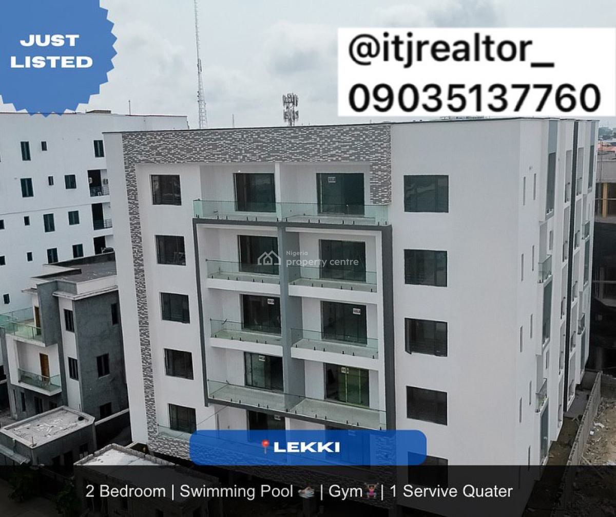 Loveky 2 Bedroom Apartment with Bq, Lekki Phase 1, Lekki, Lagos, Block of Flats for Sale