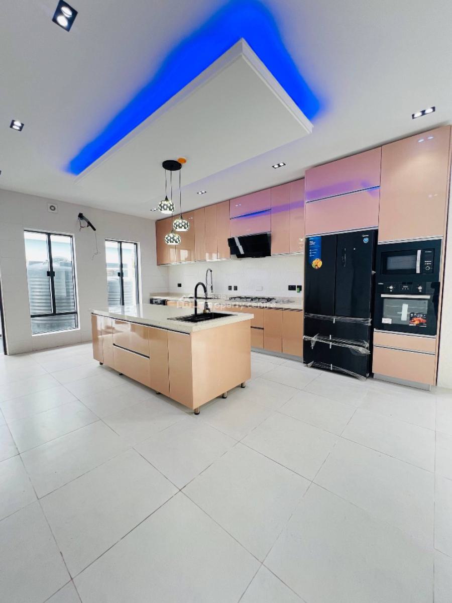 5 Bedroom Fully Detached Duplex + Bq with Cinema,& Pool, in a Gated and Secured, Osapa, Lekki, Lagos, Detached Duplex for Sale