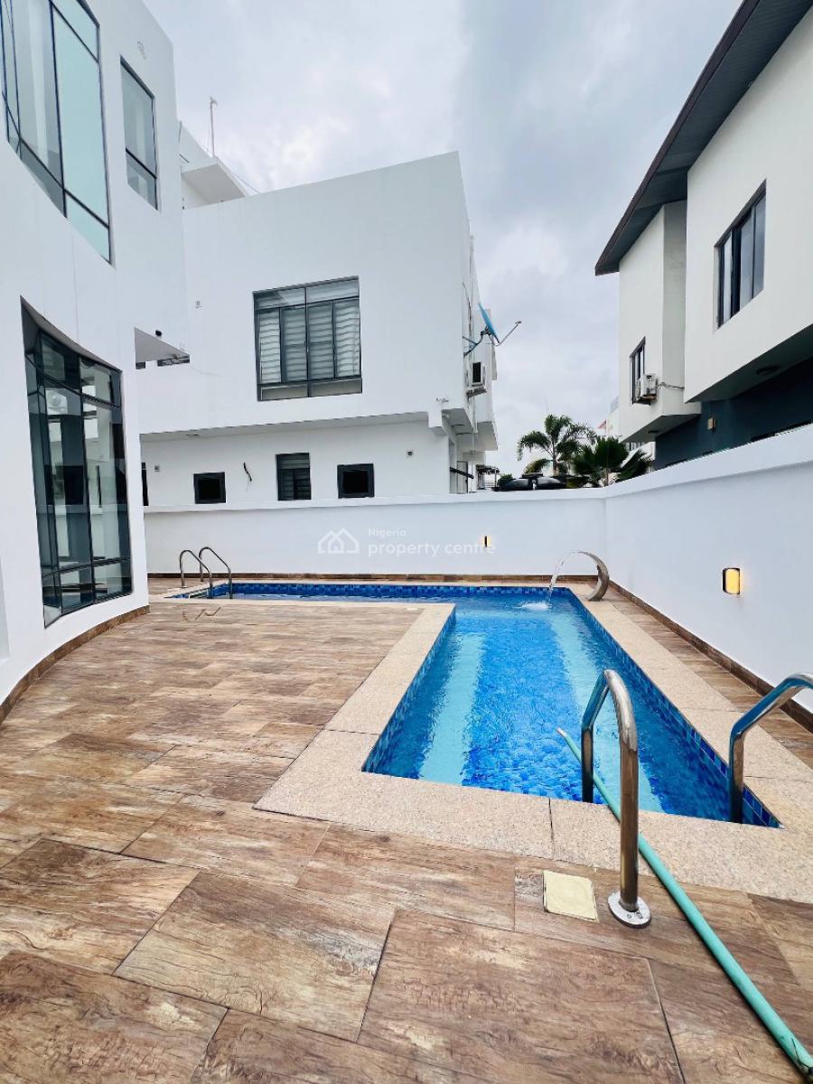 5 Bedroom Fully Detached Duplex + Bq with Cinema,& Pool, in a Gated and Secured, Osapa, Lekki, Lagos, Detached Duplex for Sale