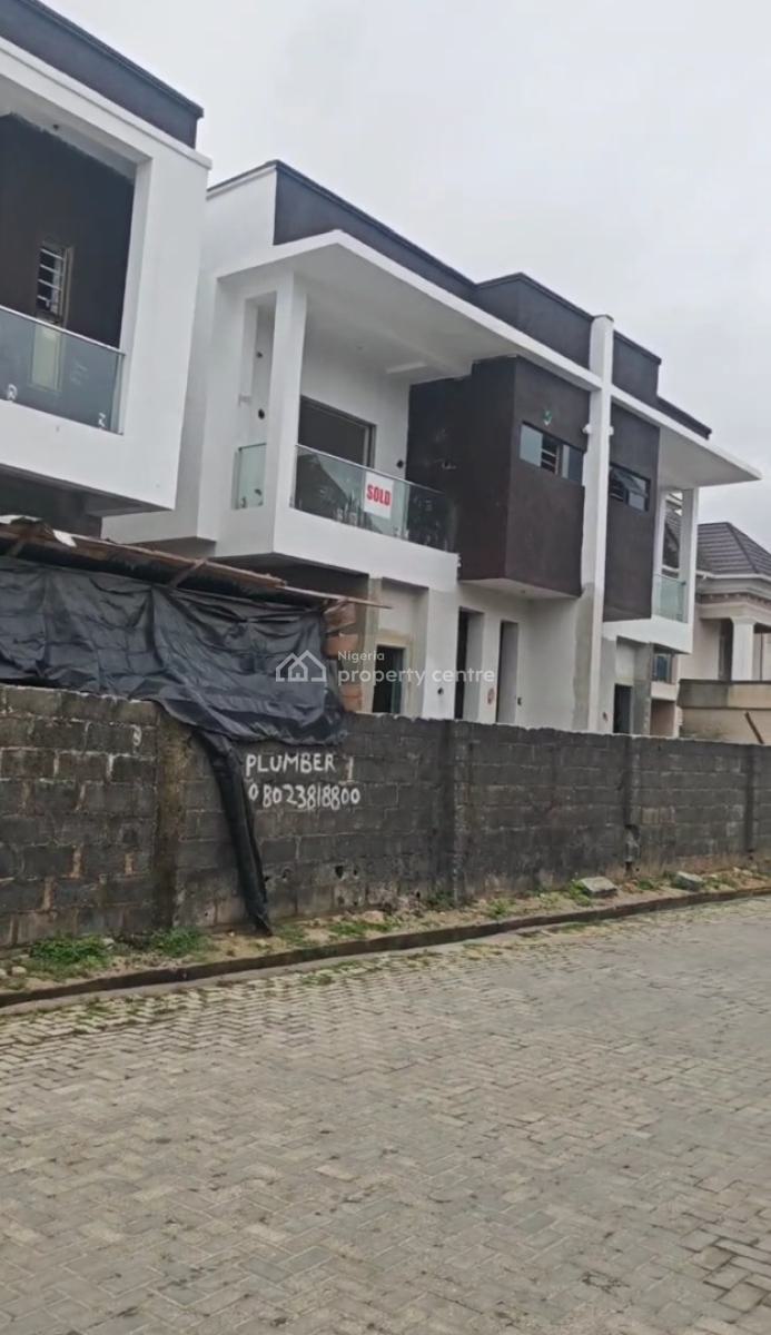 Newly Built 4 Bedrooms Terrace Serviced Duplex, Orkland Estate Behind Blenco Supermarket, Sangotedo, Ajah, Lagos, Terraced Duplex for Sale