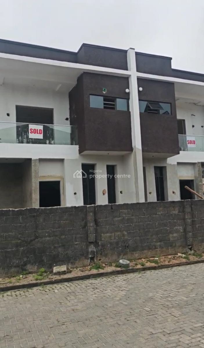Newly Built 4 Bedrooms Terrace Serviced Duplex, Orkland Estate Behind Blenco Supermarket, Sangotedo, Ajah, Lagos, Terraced Duplex for Sale