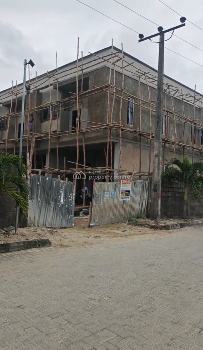 Newly Built 4 Bedrooms Terrace Serviced Duplex, Orkland Estate Behind Blenco Supermarket, Sangotedo, Ajah, Lagos, Terraced Duplex for Sale