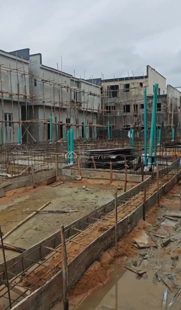 Newly Built 4 Bedrooms Terrace Serviced Duplex, Orkland Estate Behind Blenco Supermarket, Sangotedo, Ajah, Lagos, Terraced Duplex for Sale