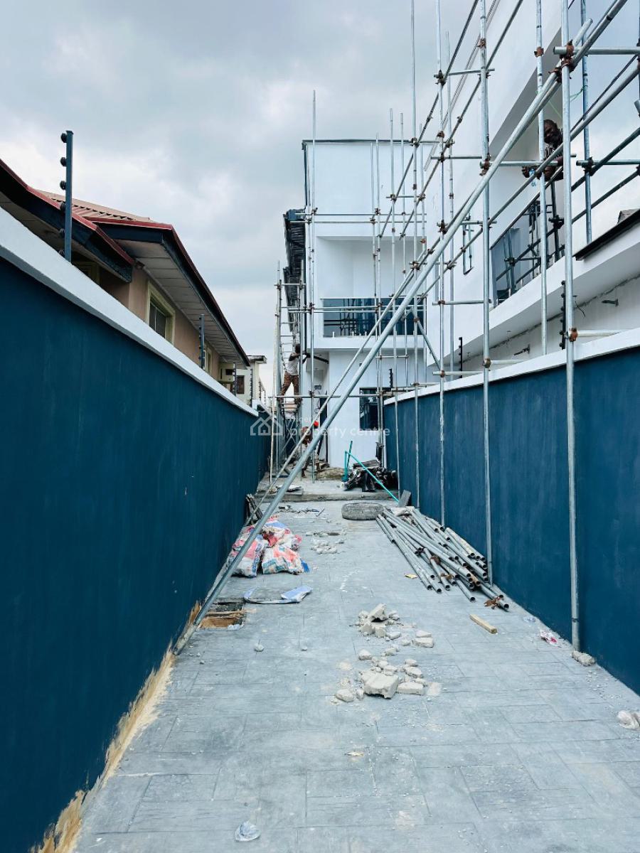 Nicely Built 4 Bedroom Semi Detached Duplex Plus Bq, Stunningly Designed Home with Bq/driveway in a Secured Estate, Gbagada, Lagos, Semi-detached Duplex for Sale