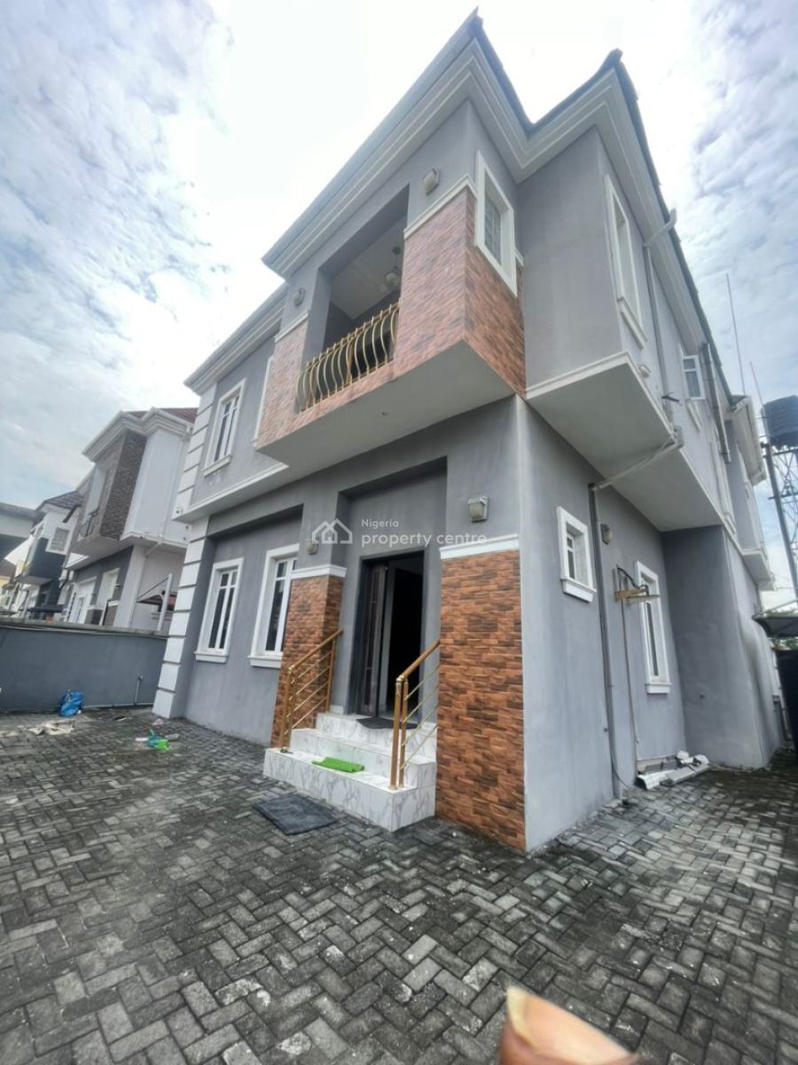 Large 4bedroom Fully Detached with Bq N Security House, Secured Estate, Osapa, Lekki, Lagos, Detached Duplex for Sale