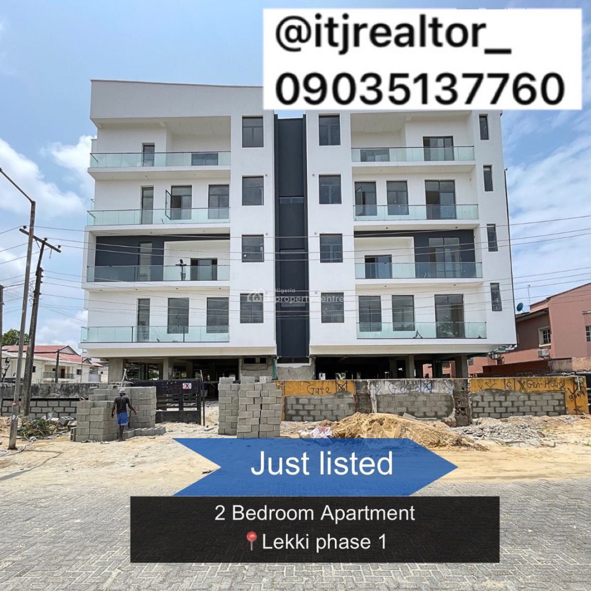 Lovely 2 Bedroom Apartment with Swimming Pool and Bq, Lekki Phase 1, Lekki, Lagos, Block of Flats for Sale