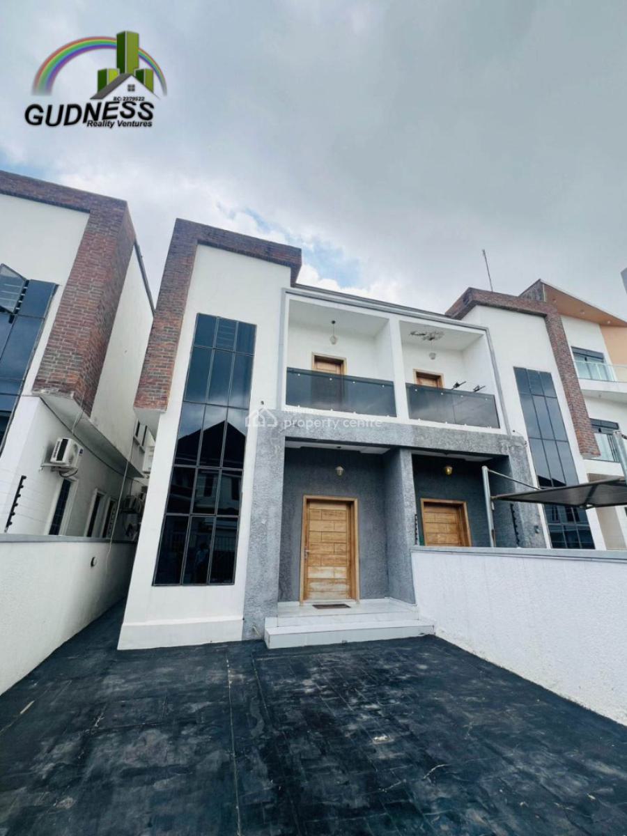 Furnished 4 Bedroom Semi-detached Duplex with Bq, Chevron, Lekki, Lagos, Semi-detached Duplex for Rent