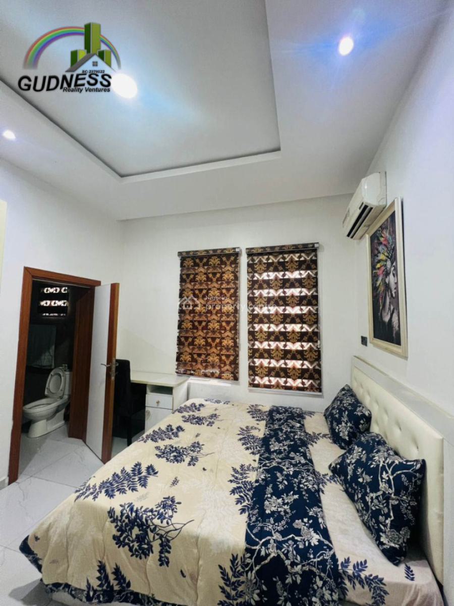 Furnished 4 Bedroom Semi-detached Duplex with Bq, Chevron, Lekki, Lagos, Semi-detached Duplex for Rent
